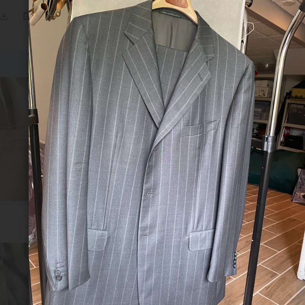 Ermenegildo Zegna Trofeo Gray Pinstripe Suit